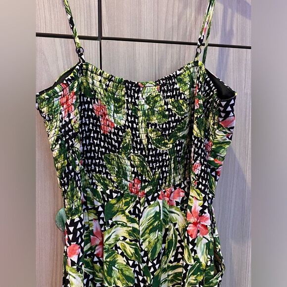 As U Wish Tropical Print Romper Jumpsuit NWT XL - Picture 8 of 12